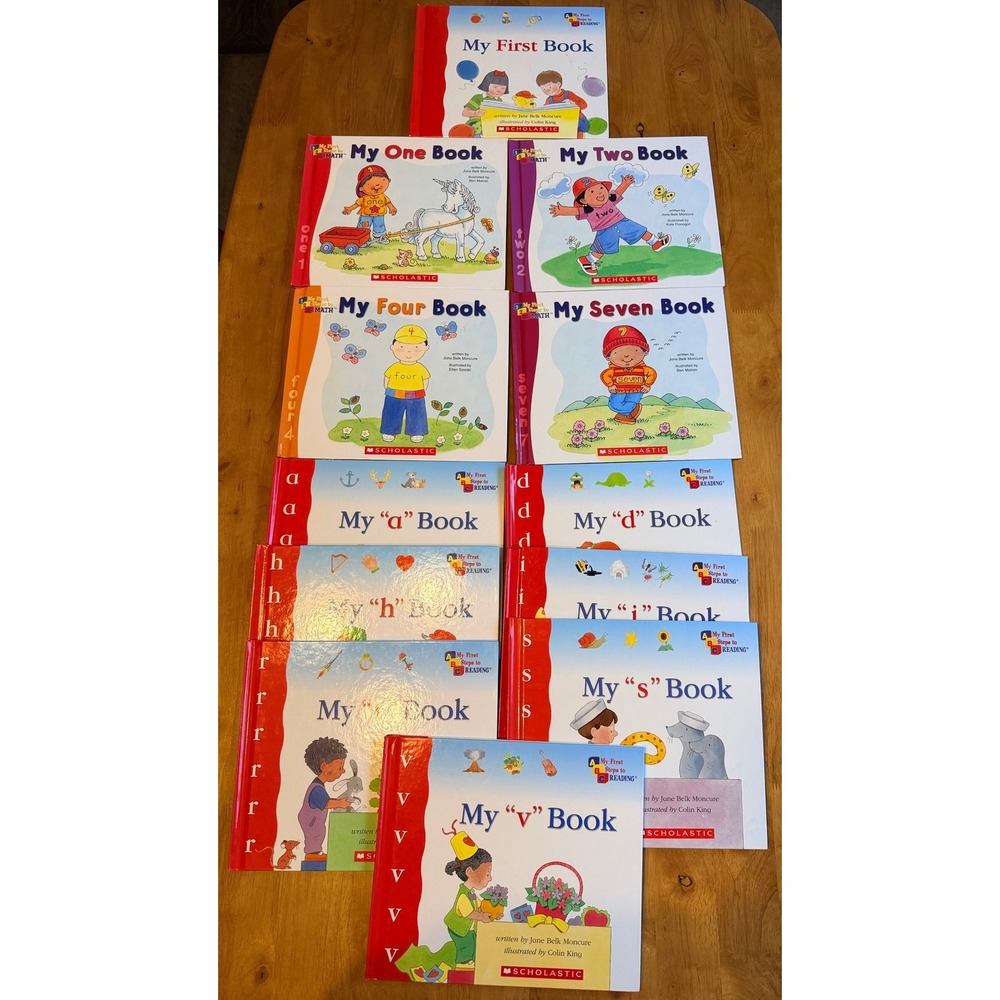 Scholastic Jane Belk Moncure My First Steps to Reading Math Book Lot of 12
